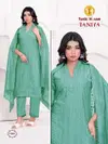 Taniya By Tunic House Chanderi Silk Top With Bottom Dupatta Online Wholesale